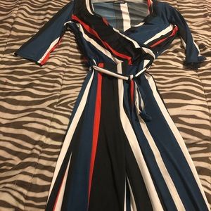 Long wide leg jumpsuit